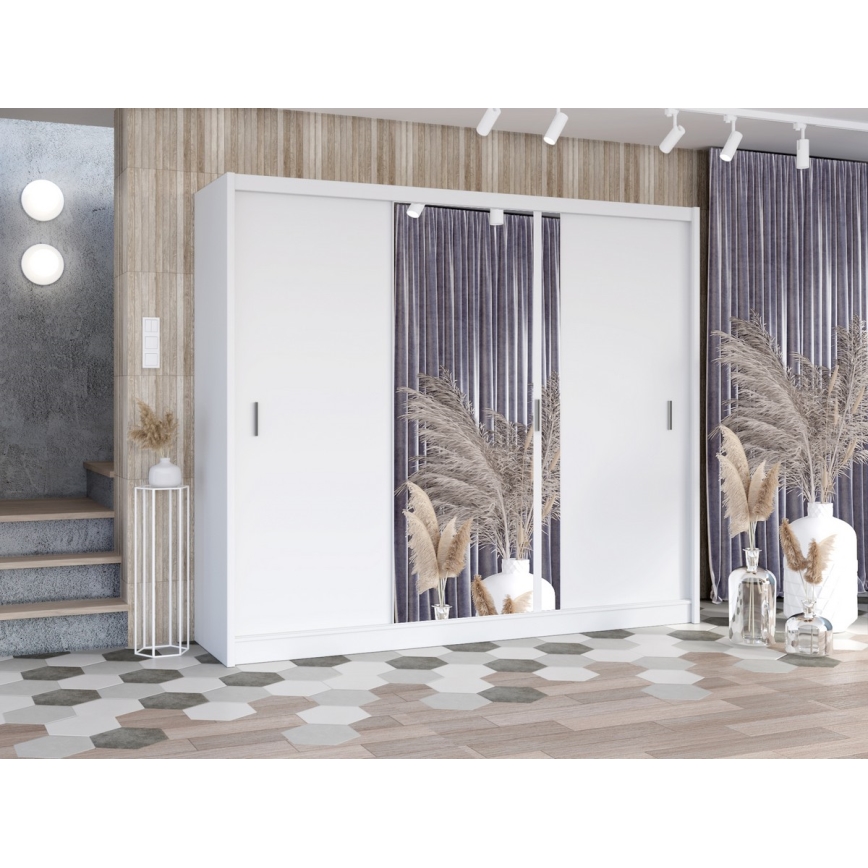 Klædeskab SABRINA 250x215 cm hvid