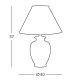 Kolarz 0014.71 - Bordlampe GIARDINO 1xE27/100W/230V 40 cm diameter