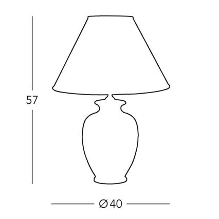 Kolarz 0014.71 - Bordlampe GIARDINO 1xE27/100W/230V 40 cm diameter