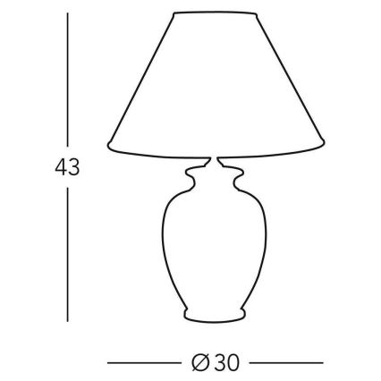 Kolarz 0014.73.3 - Bordlampe GIARDINO 1xE27/100W/230V