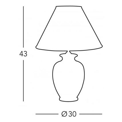 Kolarz 0014.73.7 - Bordlampe BORDEAUX 1xE27/100W/230V