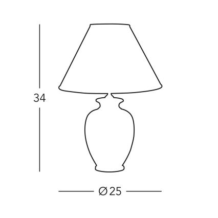 Kolarz 0014.73S - Bordlampe GIARDINO 1xE27/60W/230V