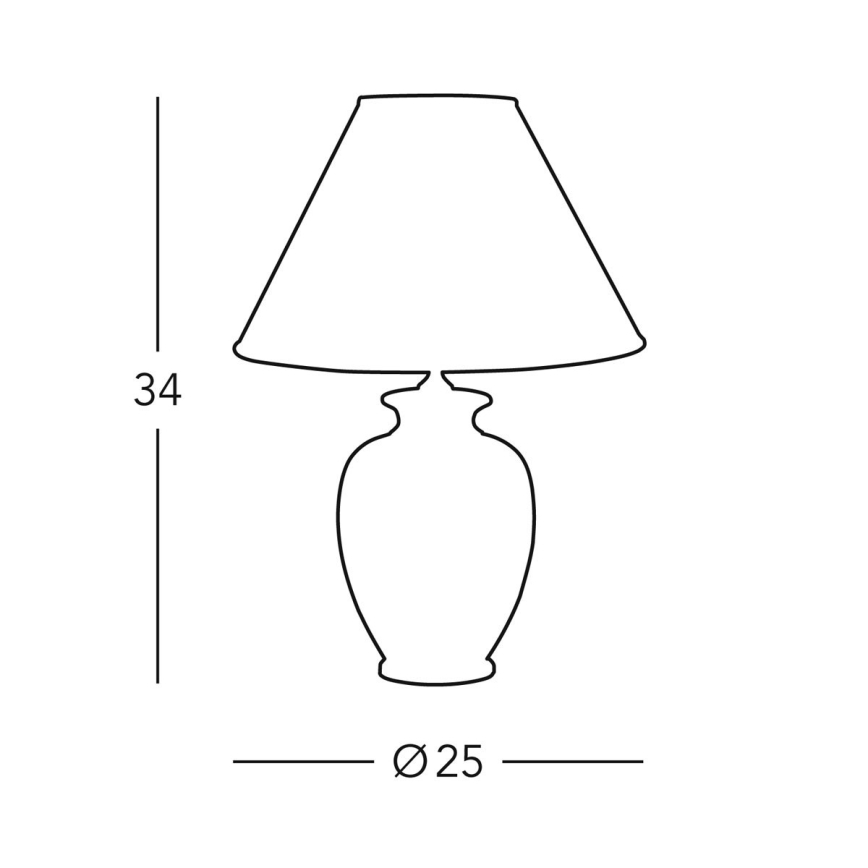 Kolarz 0014.73S - Bordlampe GIARDINO 1xE27/60W/230V