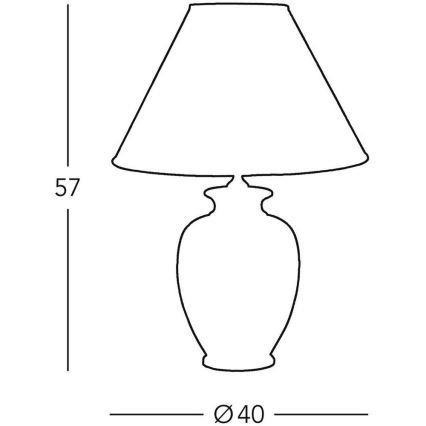 Kolarz 0014.74 - Bordlampe GIARDINO 1xE27/100W/230V