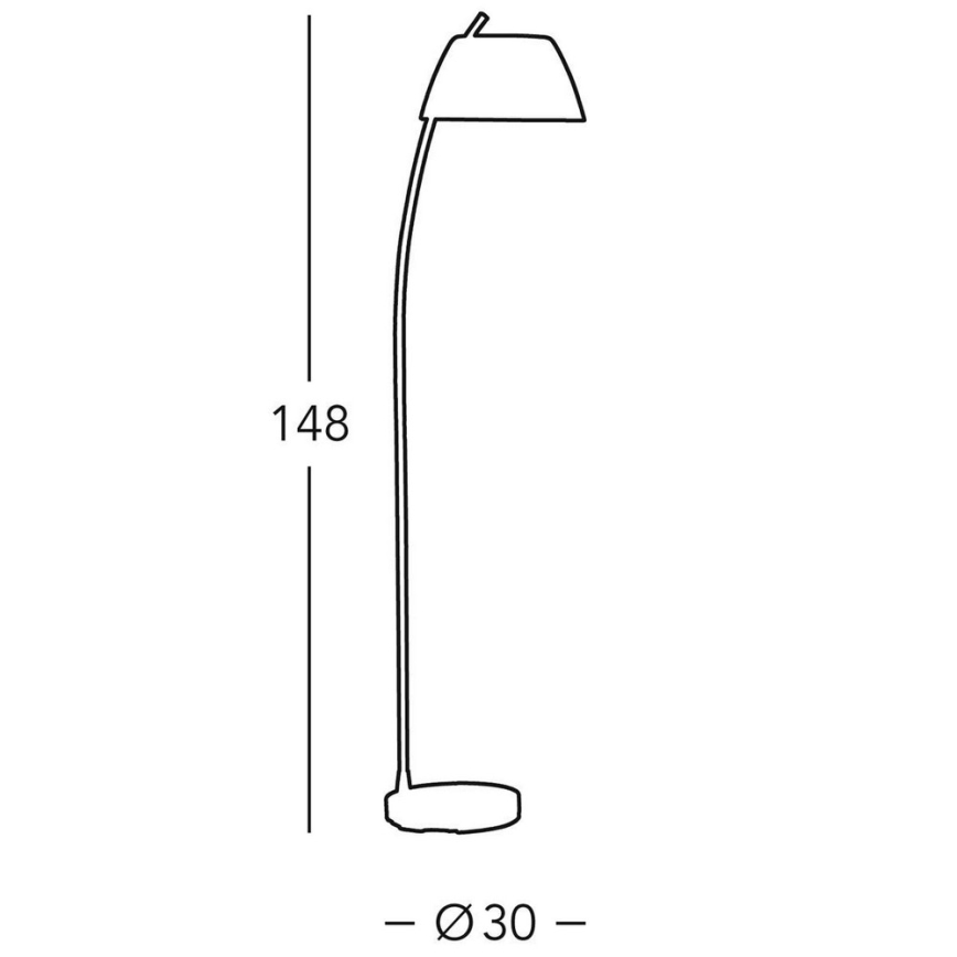 Kolarz 0051.41.6 - Gulvlampe MALMÖ 1xE27/60W/230V