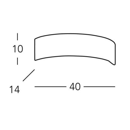 Kolarz 0291.61 - Væglampe ARCO 1xG9/48W/230V