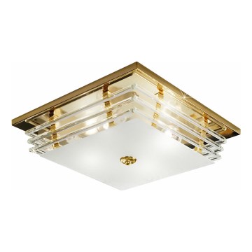 Kolarz 0342.14.3 - Loftlampe ONTARIO 4xE27/60W/230V 24K guldfarvet