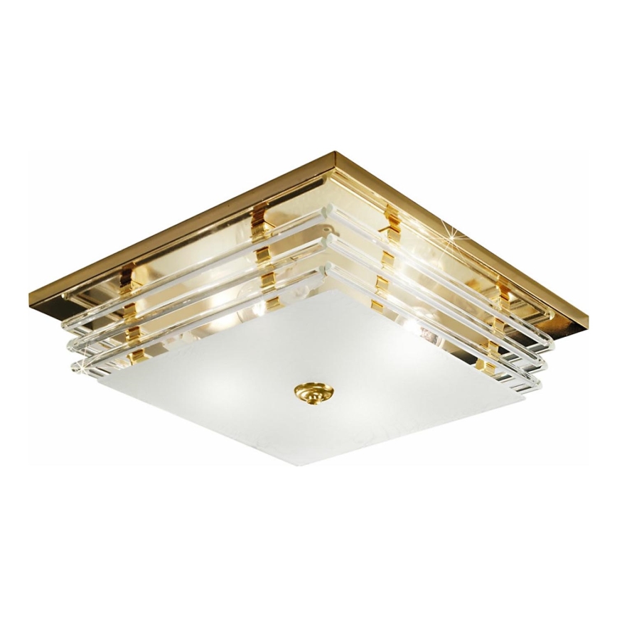 Kolarz 0342.14.3 - Loftlampe ONTARIO 4xE27/60W/230V 24K guldfarvet