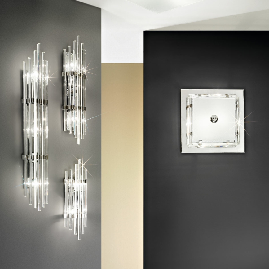 Kolarz 0342.14.5 - Loftlampe ONTARIO 4xE27/60W/230V skinnende krom