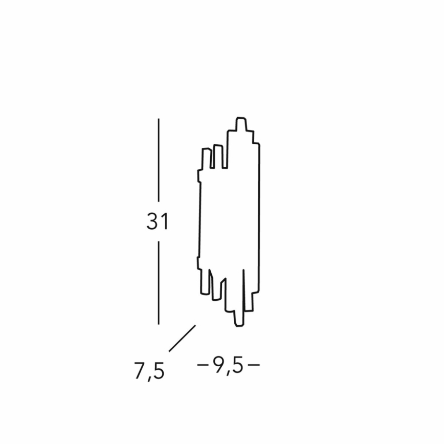 Kolarz 0342.62S.5 - Væglampe ONTARIO 2xE14/40W/230V 31 cm skinnende krom