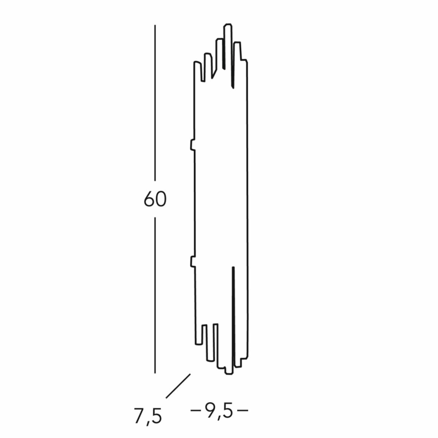 Kolarz 0342.63.3 - Væglampe ONTARIO 3xE14/40W/230V 60 cm 24K guldfarvet