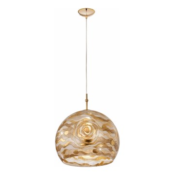 Kolarz 0392.31L.3.Aq.Ch - Pendel LUNA 1xE27/60W/230V 24K guldfarvet