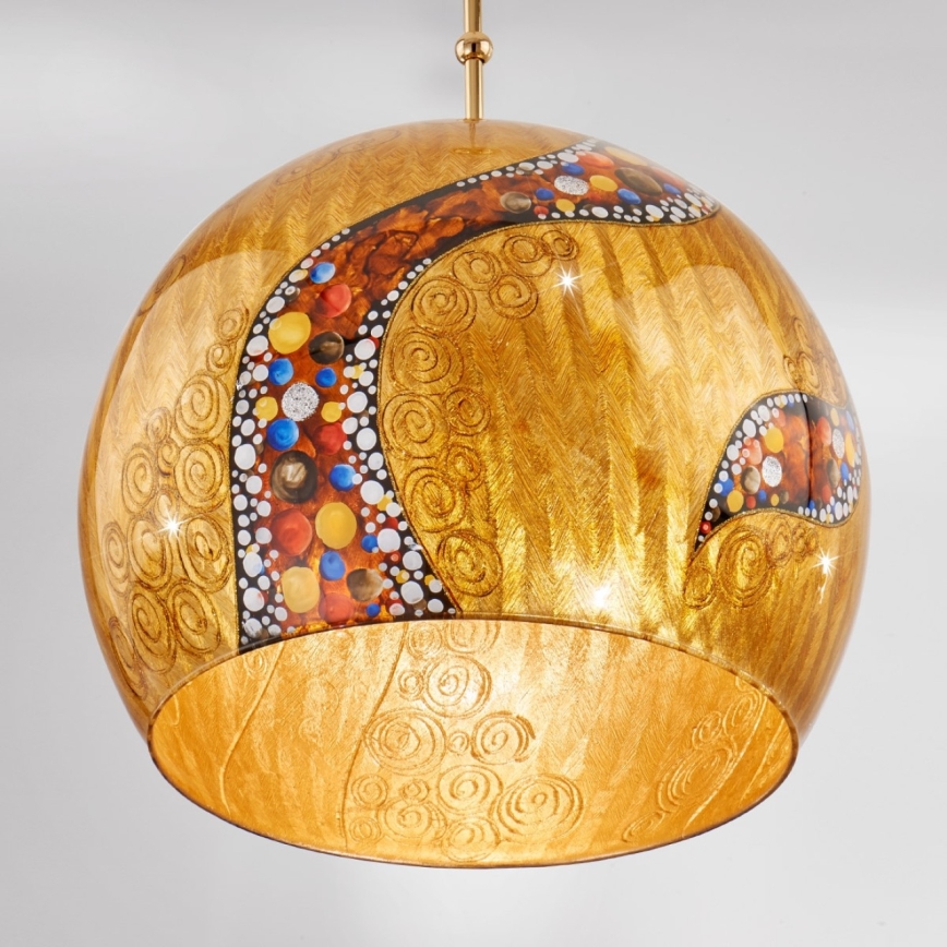 Kolarz 0392.31L.3.Ki.Au - Pendel LUNA 1xE27/60W/230V 24K guldfarvet