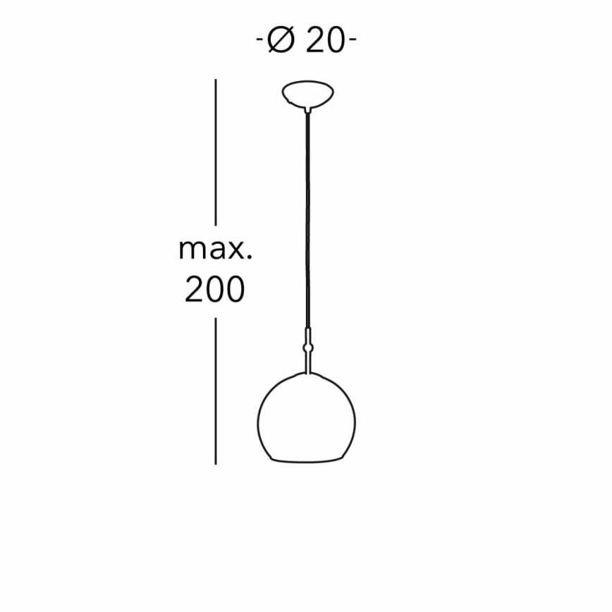 Kolarz 0392.31S.3.Ki.Au - Pendel LUNA 1xE27/60W/230V 24K guldfarvet