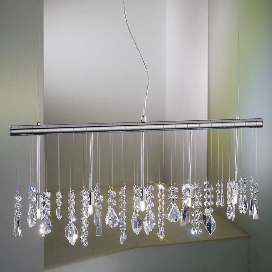 Kolarz 104.85.5 - Lysekrone i krystal STRETTA 5xG9/40W/230V skinnende krom