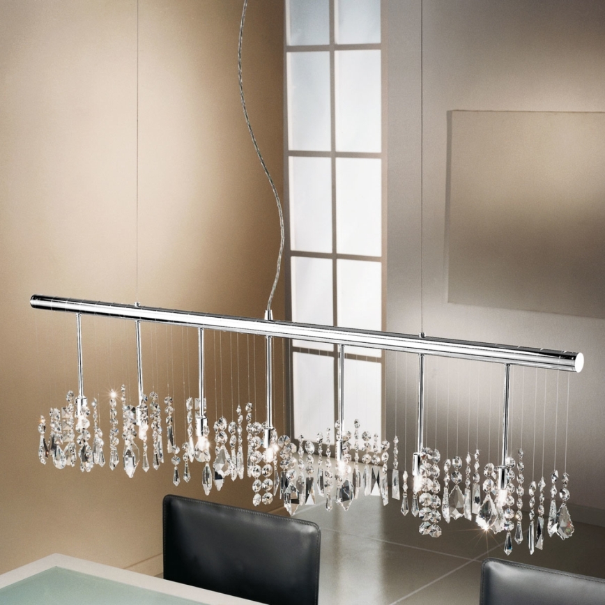 Kolarz 104.87.5 - Lysekrone i krystal STRETTA 7xG9/40W/230V skinnende krom