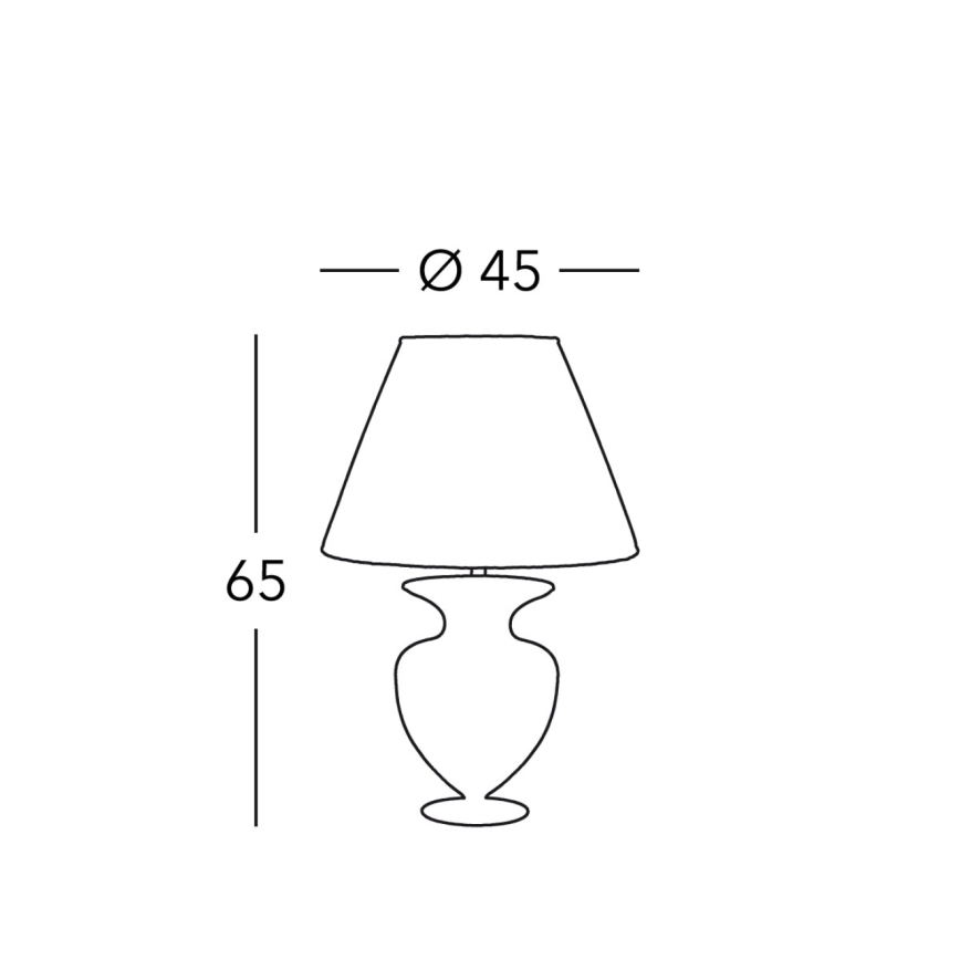 Kolarz 1415.71M.CH - Bordlampe ANFORA 1xE27/100W/230V 24K guldfarvet