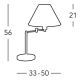 Kolarz 264.71.4 - Bordlampe HILTON 1xE27/60W/230V