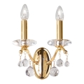 Kolarz 3234.62.3.KoT - Krystal væglampe CARMEN 2xE14/60W/230V 24K guld