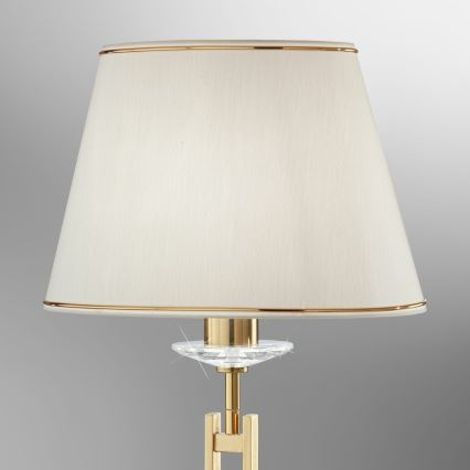 Kolarz 330.71.8C - Bordlampe i krystal IMPERIAL 1xE27/60W/230V guldfarvet/beige