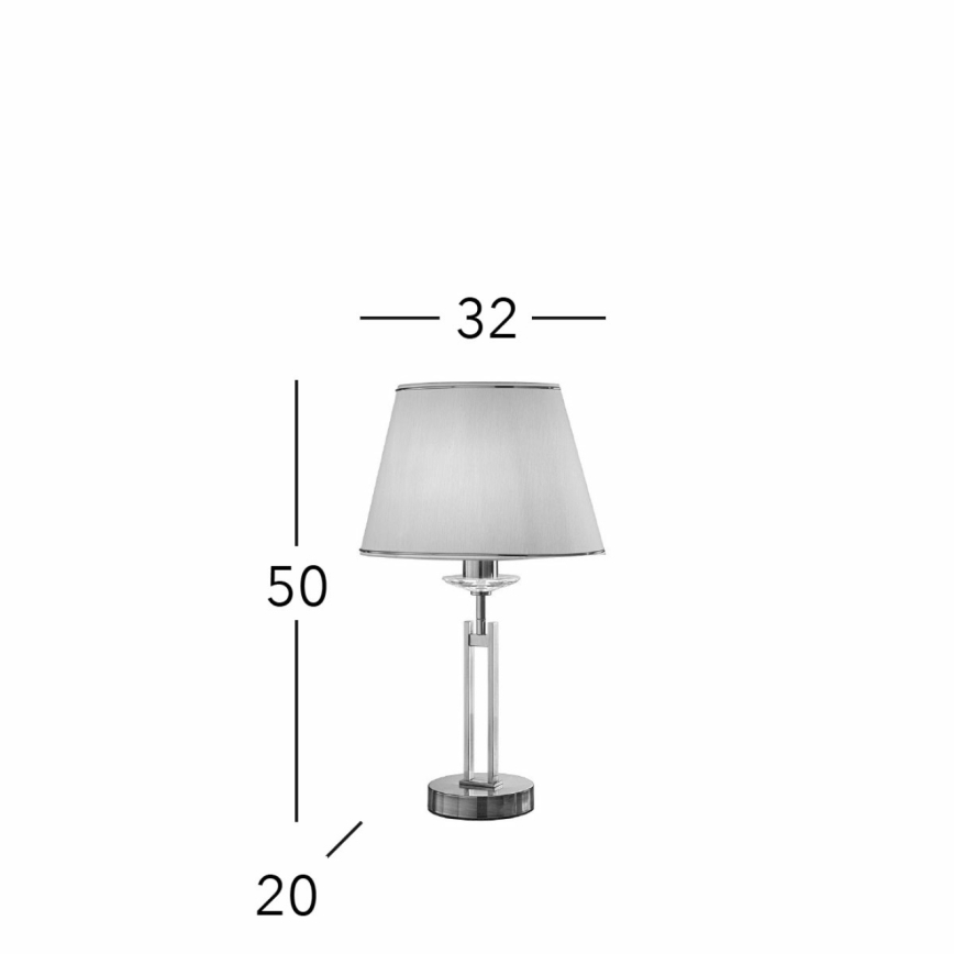 Kolarz 330.71.8C - Bordlampe i krystal IMPERIAL 1xE27/60W/230V guldfarvet/beige