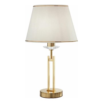 Kolarz 330.71.8C - Krystalklar bordlampe IMPERIAL 1xE27/60W/230V i guld/beige