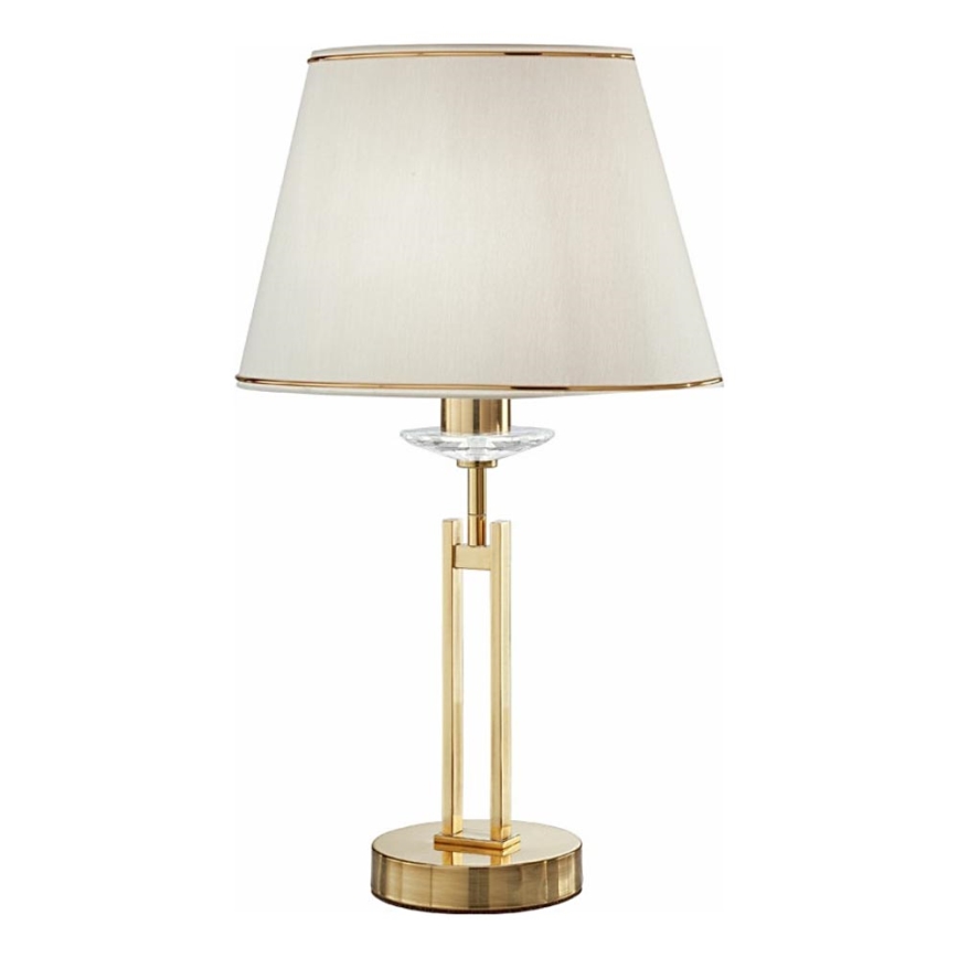Kolarz 330.71.8C - Krystalklar bordlampe IMPERIAL 1xE27/60W/230V i guld/beige