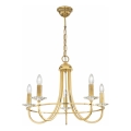 Kolarz 330.85.8C - Krystallysekrone på kæde IMPERIAL 5xE14/60W/230V i guld
