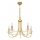 Kolarz 330.85.8C - Lysekrone i krystal m. kædeophæng IMPERIAL 5xE14/60W/230V guldfarvet
