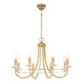 Kolarz 330.88.8C - Krystallysekrone på kæde IMPERIAL 8xE14/60W/230V i guld
