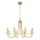 Kolarz 330.88.8C - Lysekrone i krystal m. kædeophæng IMPERIAL 8xE14/60W/230V guldfarvet