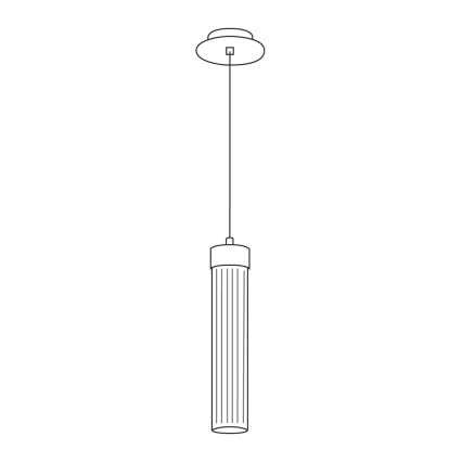 Kolarz 6009.30150 - Pendel RAGGIO 1xE14/25W/230V sølv