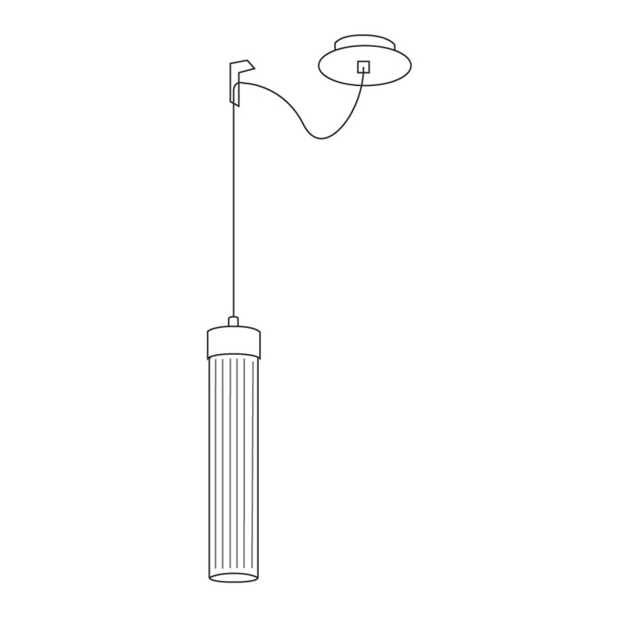 Kolarz 6009.30151 - Pendel RAGGIO 1xE14/25W/230V sølv