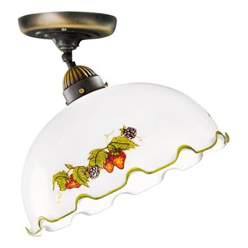 Kolarz 731.10.114 - Overflademonteret loftlampe NONNA 1xE27/75W/230V Ø 30 cm vinrød/jordbær