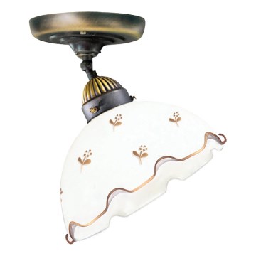 Kolarz 731.10.160 - Overflademonteret lysekrone NONNA 1xE27/75W/230V Ø 20 cm med blomsterdetaljer, rosaguldfarvet