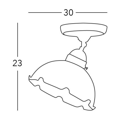 Kolarz 731.10.21 - Spotlampe NONNA 1xE27/75W/230V grøn