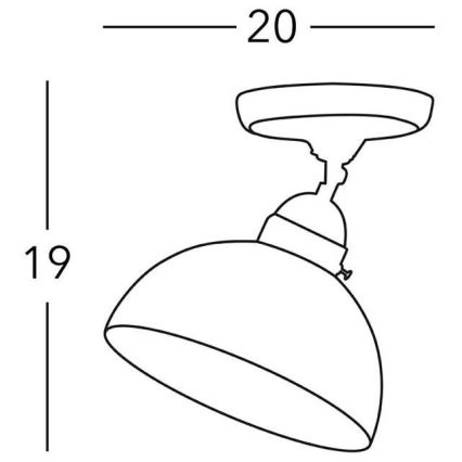 Kolarz 731.10.53 - Spotlampe NONNA 1xE27/75W/230V