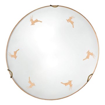 Kolarz 731.11.4.150 - Væglampe NONNA 1xE27/60W/230V Ø 30 cm, hjortetak i roséguld