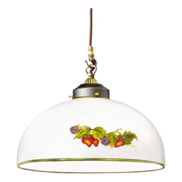 Kolarz 731.30.136 - Pendel NONNA 1xE27/75W/230V diameter 30 cm vindruer/jordbær