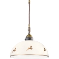 Kolarz 731.30.151 - Pendel på wire NONNA 1xE27/75W/230V Ø 30 cm jeleni rosaguld