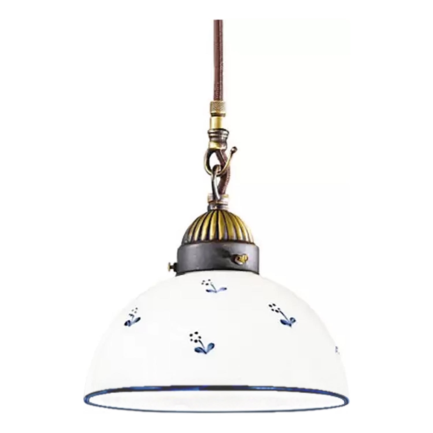 Kolarz 731.30.16 - Pendel NONNA 1xE27/75W/230V diameter 20 cm blå