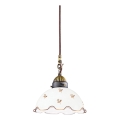 Kolarz 731.30.160 - Pendel med kabel NONNA 1xE27/75W/230V Ø 20 cm blomster rosaguld