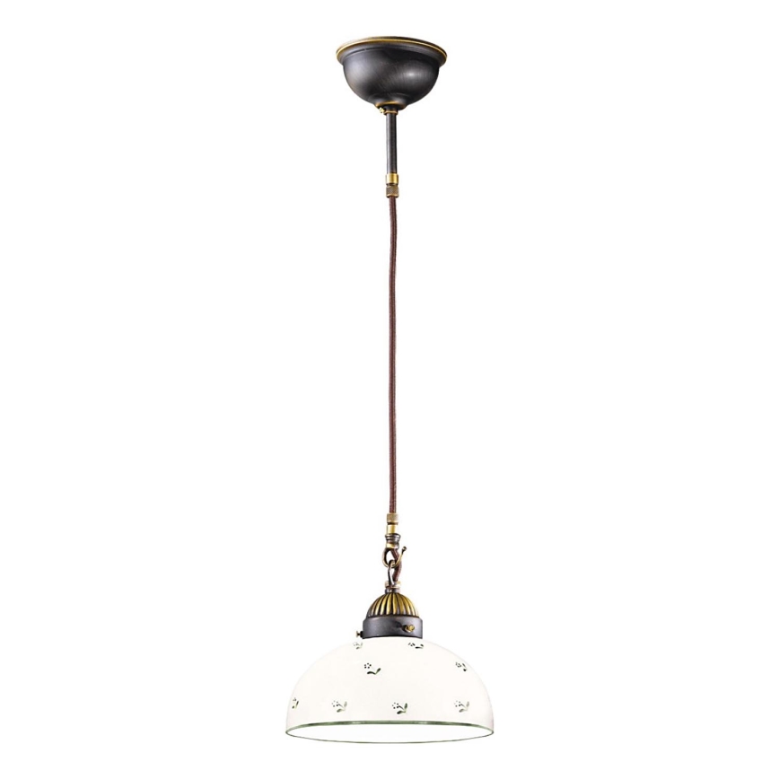 Kolarz 731.30.20 - Pendel NONNA 1xE27/75W/230V diameter 20 cm grøn
