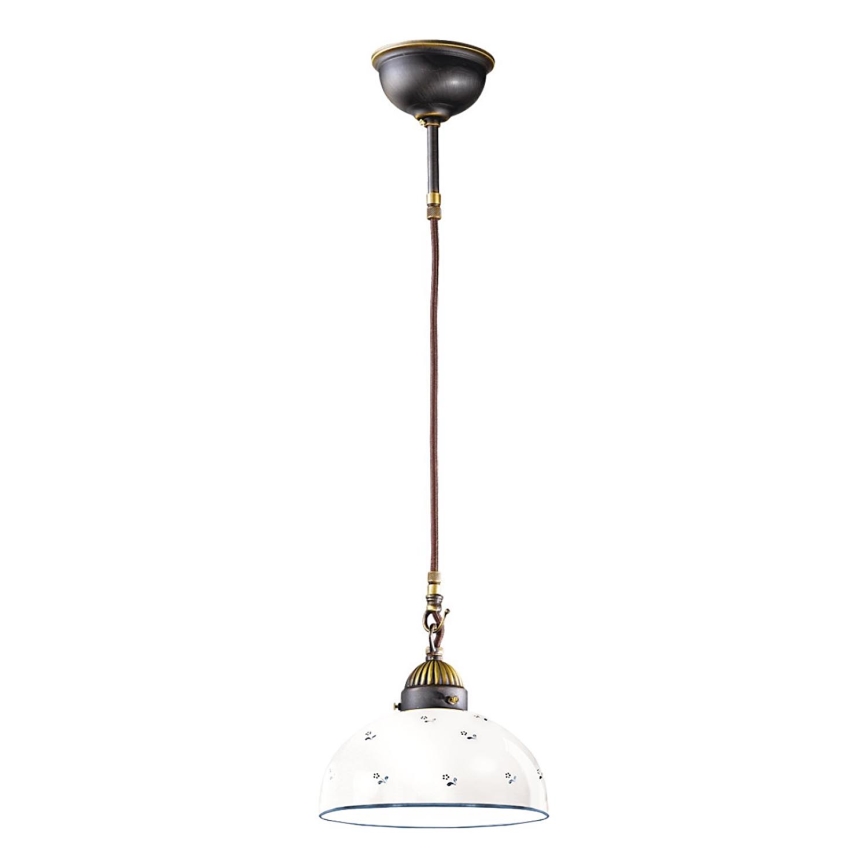 Kolarz 731.30.24 - Pendel NONNA 1xE27/75W/230V diameter 30 cm blå