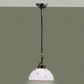 Kolarz 731.30.69 - Pendel NONNA 1xE27/75W/230V diameter 20 cm rød