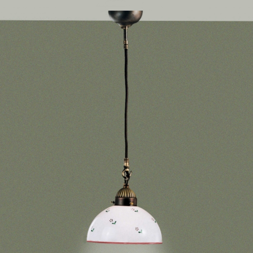 Kolarz 731.30.69 - Pendel NONNA 1xE27/75W/230V diameter 20 cm rød