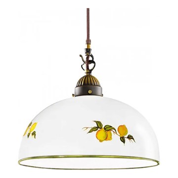 Kolarz 731.32.138 - Pendel NONNA 1xE27/75W/230V diameter 36 cm citroner