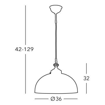 Kolarz 731.32.18 - Pendel NONNA 1xE27/75W/230V blå