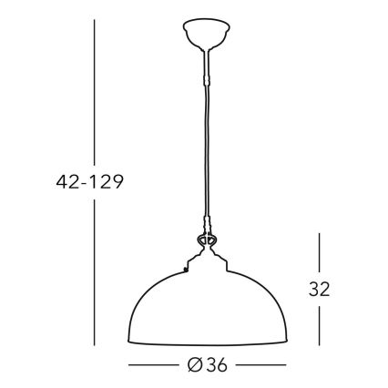 Kolarz 731.32.22 - Pendel NONNA 1xE27/75W/230V grøn