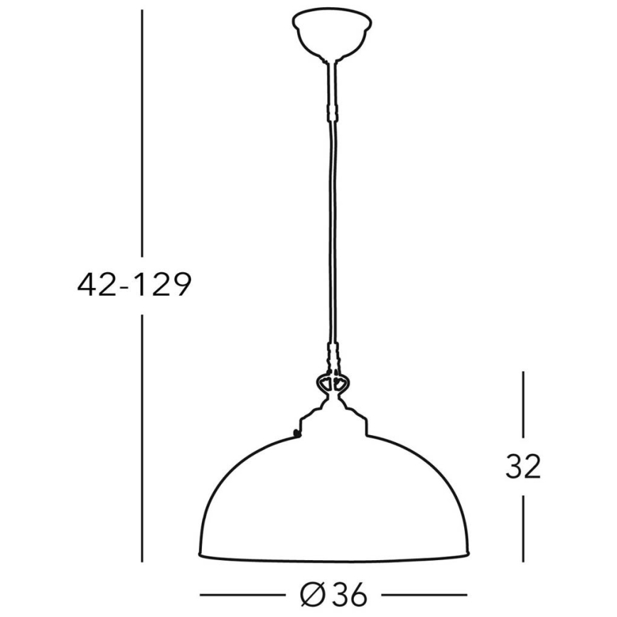 Kolarz 731.32.55 - Pendel NONNA 1xE27/75W/230V
